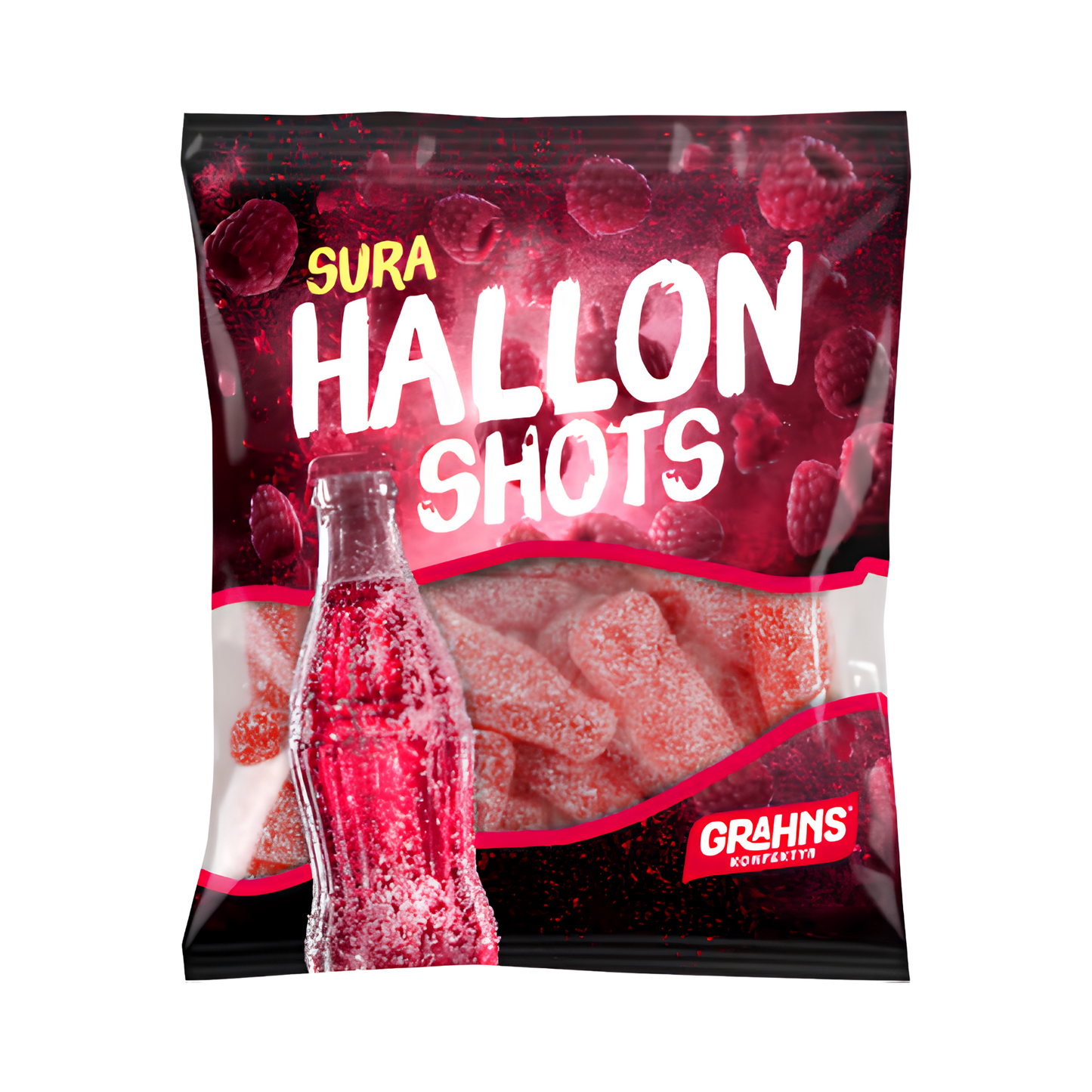 Sura Hallonshots 80g Grahns